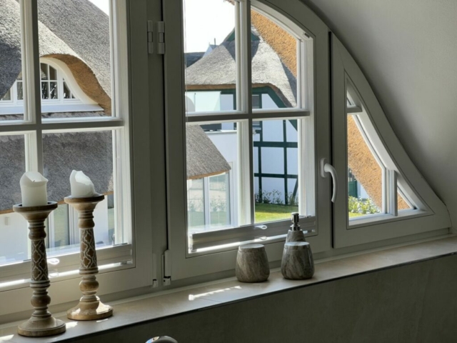 Gaube über der Badewanne